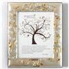 Argenti Annunziata 50° ANNIVERSARIO DI MATRIMONIO NOZZE D'ORO CORNICE PORTAFOTO IN ARGENTO cm25x21x2 CON L'ALBERO DELLA VITA PER FOTO cm18x13 -> TUA IN 24/48h