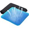 Generico Cuscino Gel Sedia, Cuscino Gel Traspirante Anti Decubito Ergonomico, Allevia Il Dolore Fisico Ortopedico, Per Sedie A Rotelle Sedie Da Ufficio E Sedie Per Auto (30x25cm)