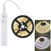 Monivi Strisce luminose a LED con sensore di movimento, 3 m, luce fredda e calda, per camera da letto, corridoio (bianco freddo (6500 K))