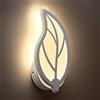 Gloriashoponline APPLIQUE LED LUCE CALDA 7 W LAMPADA DA PARETE A FORMA DI FOGLIA E32C