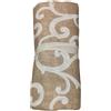 Corredocasa Gran Foulard Multiuso, Made in Italy - Copridivano e Copriletto Fantasia Elegante - Telo Arredo Copritutto con Tessuto Resistente e Traspirante in Cotone e Poliestere (Beige Giulia, 260x280)
