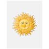 Terrecotte del Sole - Sole in ceramica siciliana originale per parete giallo diametro 40, realizzato e decorato a mano.