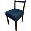 SalGiu Cuscini Sedia (6 pezzi) Cucina Con Fascia Elastica Imbottito 40x40 cm (Blu)