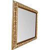ITALIA CORNICI Maestri Artigiani - Specchiera da Parete Oro Foglia Classico Barocco Rettangolare con Fregi 90x70 cm (Oro Antico)