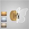FDOIUTU Lampada da comodino camera da letto lampada da parete farfalla 12W led 3 temperatur Colori 3000K/4500K/6000K,moderna lampada da parete corridoio (A)