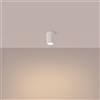 SOLLUX lighting Lampada Da Soffitto Faretto Da Soffitto In Alluminio 1 Paralume 6,5 x 6,5 x 10 cm GLOOW Beige Lampadina LED 3000K luce calda inclusa