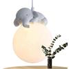 Generic Lampadario da camera da letto, lampadario a forma di animale per comodino - illuminazione a sospensione rotonda, lampade a bianco latte, lampadario per cucina, camera da letto