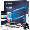 Aigostar Striscia LED Smart 5 Metri, Luci Led RGBW con Telecomando, Strisce Led WiFi Compatibile con Alexa e Google Assistant, per Decorare La Casa Camera Da Letto Party Bar Gaming