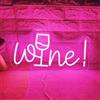 HFHungkeong Targa in acrilico al neon per decorazione di sfondo da parete, LED dimmerabile, luce al neon, per cocktail, lampada artistica fatta a mano, per casa, pub, matrimonio, feste, bar, studio, 5 V