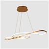 NCKBZYH Lampada a sospensione a forma di nota musicale, lampada a sospensione a LED dimmerabile con telecomando, lampadario moderno per decorazioni interne, faro regolabile in altezza per soggiorno, cucina,