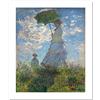 Niik Stampa donna con il parasole di claude monet 60 x 49 cm falso d'autore su tela