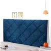 AuMarndi Copri Testiera Letto Matrimoniale Imbottita Fodera per Testiera Letto Singolo Cuscini Lettura Copri Testata Letto Matrimoniale Decorazione Camera, Anti-Graffio Anti-Polvere,blu-100cm