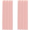 vidaXL Tende in Voile con Occhielli 2 pz Rosa 140x300 cm, Tenda a Rete, Tenda Trasparente, Voile per Finestra, Trattamento Finestra, Tenda Pura Voile
