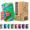 MeriWoolArt Corda Macramè 3mm 200m - Fil di Cotone Colorato - Spago Macrame di Corda Singola - Filato Morbido Macramè Cotone Riciclato Oeko-Tex - Fai da te Macramè Arredamento per Casa Boho