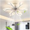 Cucummn Soggiorno Ventilatore Da Soffitto Con Luce Dimmerabile Lampadario Ventilatore 6 Velocità Reversibile Lampada Intelligente Telecomando E App Pale Da Soffitto Con Luce Cameretta Per Bambini Luminosa
