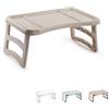 Virsus Vassoio Pieghevole da letto Surt 211A, dimensioni 50x32x22 cm, gambe richiudibili, vassoio pieghevoli salvaspazio per colazione a letto, per mangiare in montagna, mare, campeggio (Beige) - C