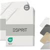 Esprit Home Esprit Lenzuolo con angoli 90x200cm confezione da 2 in spugna fino a lenzuolo 120x200cm in cotone bianco - Lenzuola con angoli 100x200cm per bambini e letto a castello in qualità hotel fino a