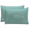 MAYRA Coppia di Federe Personalizzate | Copri Cuscino in 100% Cotone di Alta Qualità | Personalizzabili con Ricamo Nome, Iniziali, Logo, Hotel | Made in Italy | Idea Regalo (Menta, Salvia)