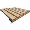 Falegnameria S. Andrea Pedana Doccia in Legno Naturale di faggio cm 50x50 Prodotta artigianalmente in Italia, Antiscivolo