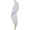 Kovalmax® Applique led a forma di piuma lampada luce bianca calda naturale 12 w 3 cct