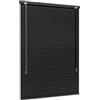 Jalousiescout Tenda veneziana senza luce Tenda in alluminio, tenda oscurante, innovativa tecnologia oscurante, protezione della privacy, senza foratura, 85 x 220 cm, nero opaco