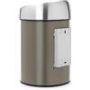 Brabantia Touch Bin con Coperchio Inox Lucido, 3 L, Platinum