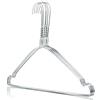 HANGERWORLD 500 Grucce in Metallo 40cm Salvaspazio con Spalline con Scanalature Antiscivolo