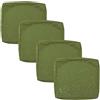 Hoowarm Impermeabili Fodere per Seduta del Divano con Cerniera 50x50 60x60 per Interni Ed Esterni, Patio, Mobili in Rattan Cuscini per Divano Esterno Giardino Sofa Cover Rimovibili(Color22,50x50x5cm(4pcs))