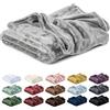 Lavea® Coperta in Pile King Size 270x240 cm Morbida - Plaid in Microfibra Caldo e Soffice per Divano e Letto, Traspirante e Facile da Lavare - Argento