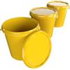 FixedByU - Secchielli in plastica da 30 litri, impilabili, ermetici e antiscivolo, ideali per conservare alimenti e non alimentari