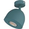 L+ Plafoniera soffitto, in metallo, Lampadario led soffitto, camera da letto, attacco per lampadina GU10 (Blu Mediterraneo - Ral 19-4517 Tcx)