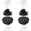 Lergas Decorazione da giardino per luci solari di ricambio 8 cm, lampadina solare per esterni, lampade solari di ricambio con lampadina a LED luminosa, coperchio di ricambio per lampade solari, lanterna