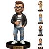 VWCSDSCS Statuetta fotografica personalizzata Trinket Caricatura Ritratto Scrivania Targa personalizzata Ritratto Cartone Animato Scultura Ornamento Acrilico Targa Regalo per Compleanno, Matrimonio