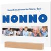 Woopers Targa Regalo Festa dei Nonni con Foto e Dedica. Targa Fotografica Personalizzata Nonno