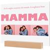 Woopers Targa Regalo Festa della Mamma con Foto e Dedica. Targa Fotografica Personalizzata Mamma