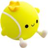 Generic Luce notturna per bambini, graziosa luce notturna a forma di palla da tennis, portatile, luce notturna per camera da letto, comodino, scrivania, soggiorno, comodino per bambini