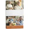 Maverton Cornice LED luminosa con supporto in legno - Quadro in vetro acrilico personalizzato con collage di foto - Lampada con foto per uomo per il compleanno - Auguri - XL: 21x32x4,5cm
