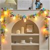 FUFRE Catena luminosa a batteria, 4 m, 20 LED, decorazione pasquale, ghirlanda pasquale con uova di Pasqua, funzionamento a batteria, decorazione pasquale da appendere, illuminazione pasquale a LED