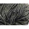 filati italiani cordini laminati Swan Glitter 500g - 450 metri per borse handmade e molto altro ancora (nero/oro, THAI GLITTER)