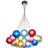 GaoHX Moderno a Lampada a sospensione Lampadario a sfera in vetro colorato creativo, colorata in vetro Paralume Lampada da soffitto per Balcone Soggiorno Ristorante Camera da letto Plafoniera, lampadina G4