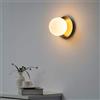 KOSILUM G9 IP20 - Lampada da soffitto o applique in vetro bianco caldo