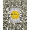 Wallazz Cornice Portafoto in Legno Pregiato - Made in Italy - Vetro Sintetico Infrangibile Crilex - Disponibile in Diverse Varianti - Design Italiano e Qualità Artigianale, 50x70cm Argento