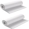 MEARCOOH Pacco 2 Gomma EVA Bianca, MEARCOOH Schiuma EVA 2mm di spessore 34 x 124.5cm EVA Foam Cosplay, ad alta densità 86kg/m3 per il progetto di fai da te in costume (2PCS 2mm Bianca)
