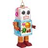BRUBAKER Robot Colorful - Palla di Natale in Vetro dipinto a Mano - Bocca Soffiata Decorazione Dell'Albero di Natale Figure Buffo Ciondolo Decorazione Palla Albero - 12,5 cm