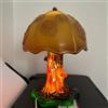 Maimeili Turco esotico mosaico fungo cappello lampada da tavolo con plastica decorativo in stile marocchino fatto a mano retro luce per camera da letto soggiorno uomo grotta arte decorazione