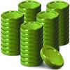 KADAX coperchi a Vite Twist-off Ø43 mm Verde - coperchi di Ricambio in Metallo per Mini barattoli da 40ml, Chiusura ermetica
