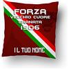 Generico Forza Vecchio Cuore Granata Cuscino Personalizzato con Nome Idea Regalo Squadra del Cuore Tifosi Toro Torino Calcio Papà Nonno Natale Compleanno Decorazioni Casa Divano Letto Retro Colorato