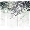 murando - Paravento Decorativo Monofacciale Astratto 225x172 cm - Stampa su tela in TNT Non Trasparente Parete Divisoria Interno Separatore Stanza Pieghevole Decorazioni - floreale b-C-10353-z-a