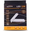OISE ART STORE Trade Shop - Pannello LED Slim 12w Incasso Quadrato in PVC Luce Caldo Freddo Naturale P155aq - Bianco Freddo -