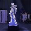 KJsdaADSA Luce notturna 3D Saint Seiya Knights Luce notturna a led per la decorazione della camera dei bambini Lampada da tavolo a luce notturna alimentata a batteria USB Anime-16 colori